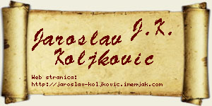 Jaroslav Koljković vizit kartica